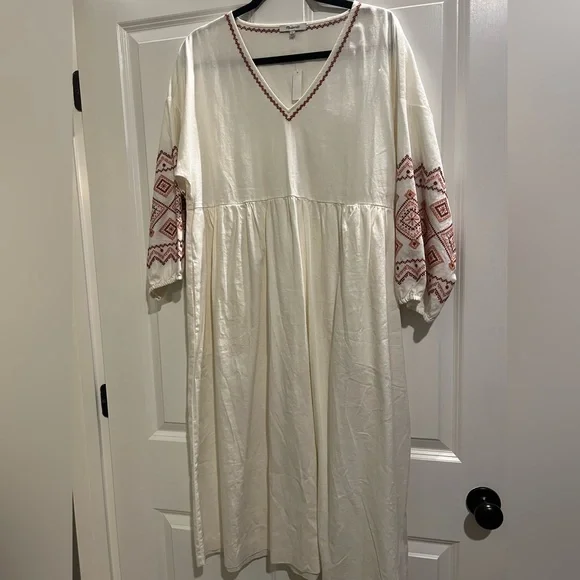 Madewell | Dresses | Madewell Embroidered Fall Long Sleeve Linen Midi Dress Large | Poshmark Madewell | Dresses | Madewell Embroidered Fall Long Sleeve Linen Midi Dress Large | Poshmark